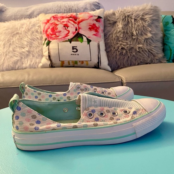 Converse All Star Geometric Slip On Sneakers Size 8 - Picture 1 of 13